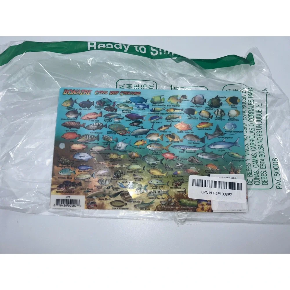 Franko Maps Bonaire Dive Guide & Fish ID Card‎ Waterproof Laminated Map